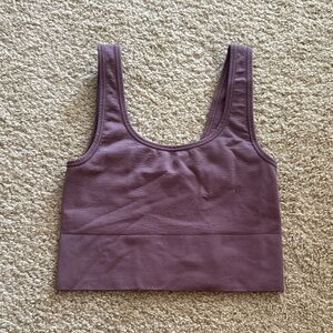 Athleta Reversible Purple Tank Top/Long Lined Bra - Small